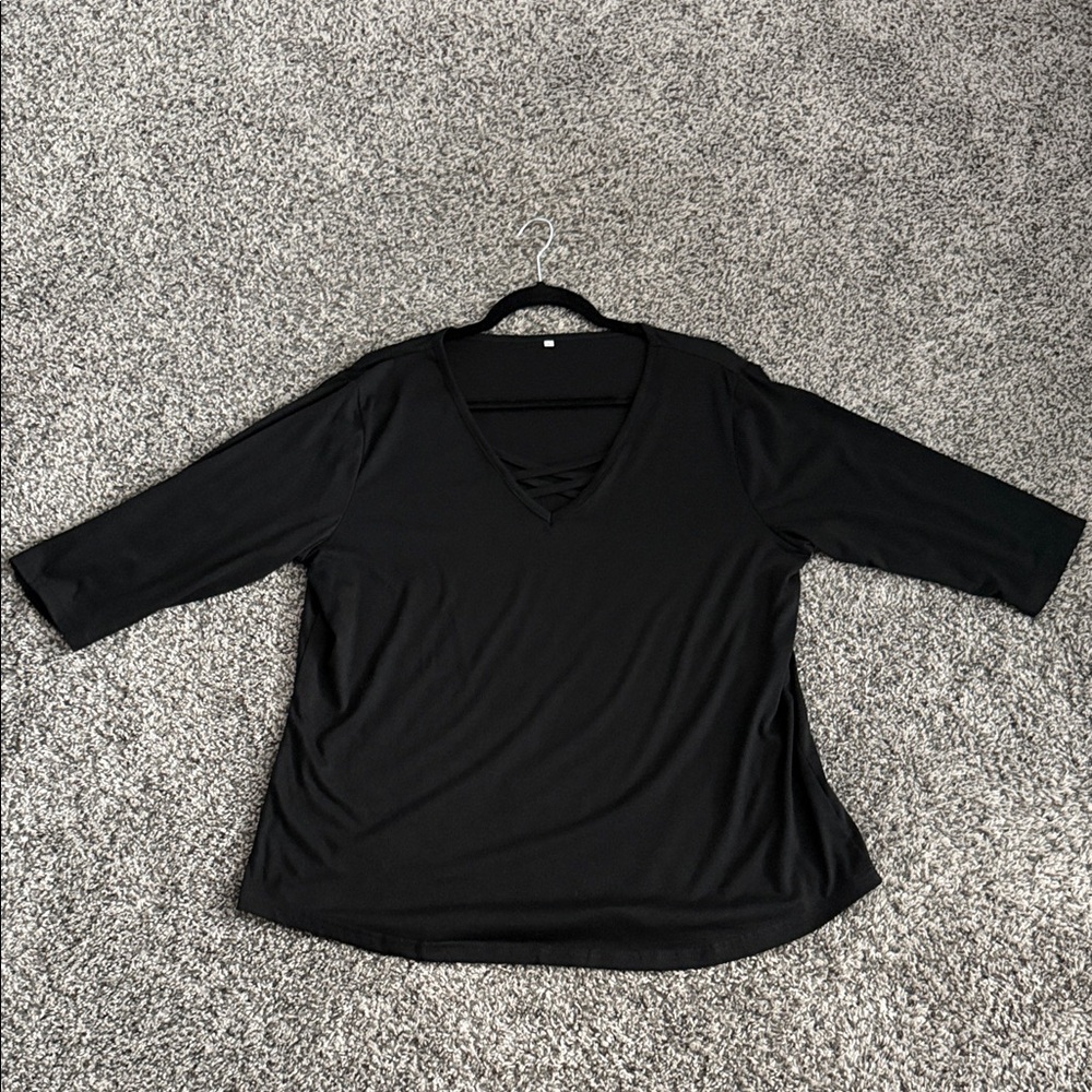 Elegant Black Women's Top